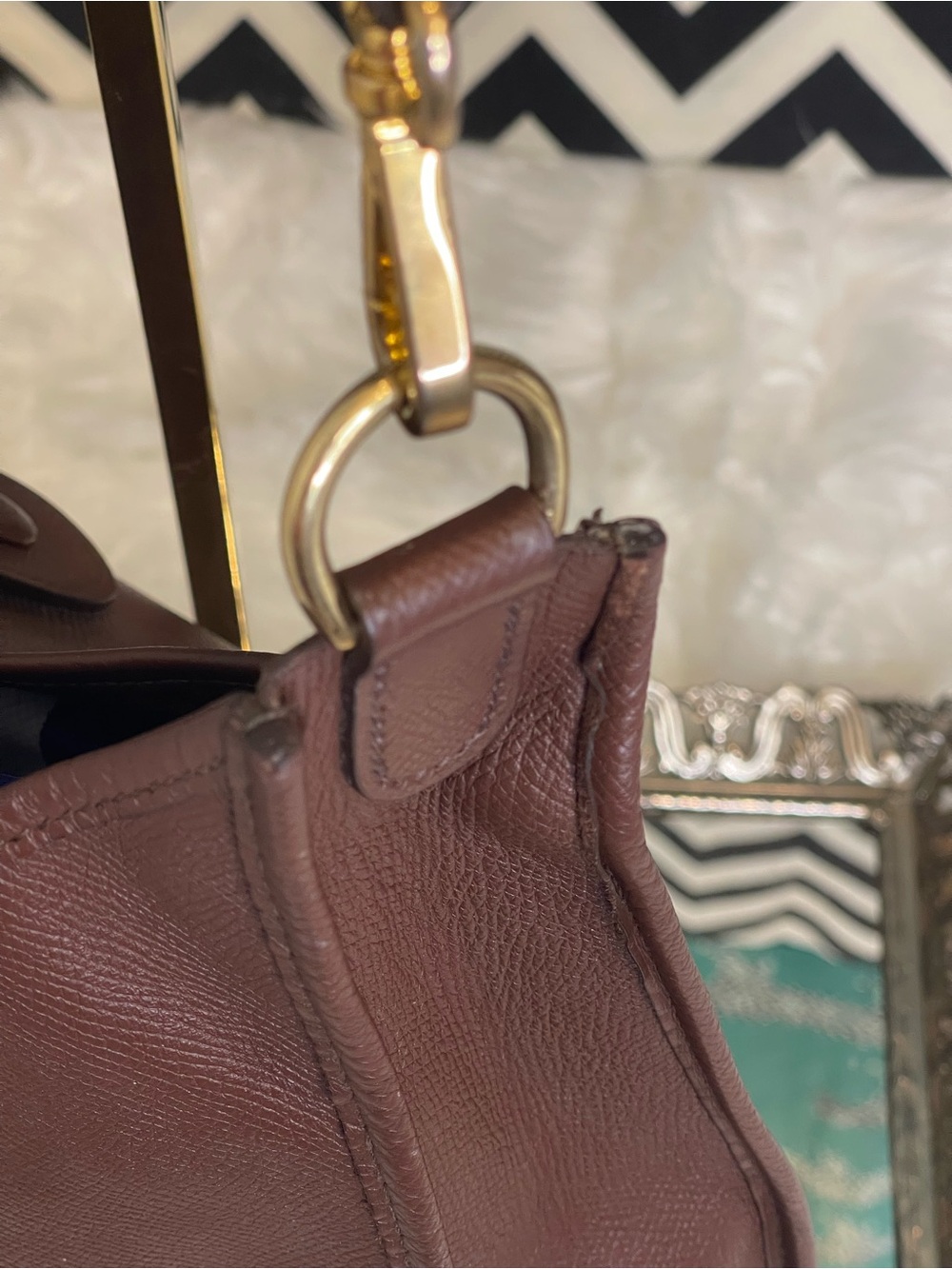 Hermès Vintage Evelyne I, 29 PM Crossbody Bag Rouge H Ardennes Leather 1988, GHW - Picture 9 of 16